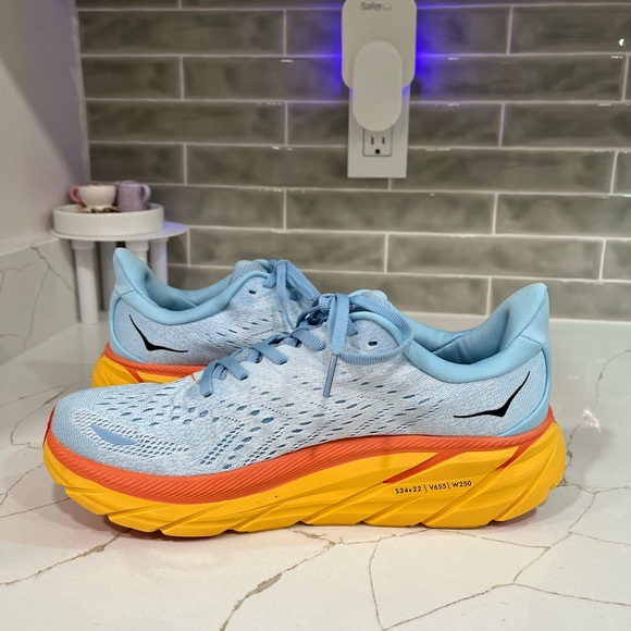 Hoka Clifton 8 Running Shoes. Men’s Size 9D Color Blue - Picture 4 of 9